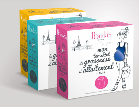 packaging de tee-shirt d’allaitement